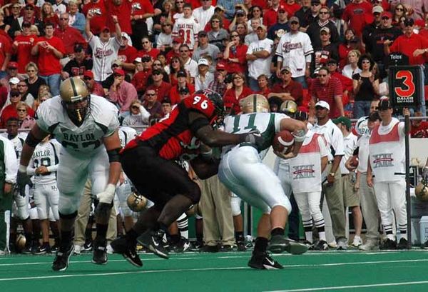 Baylor Bears and Texas Tech Red Raiders in action in 2004