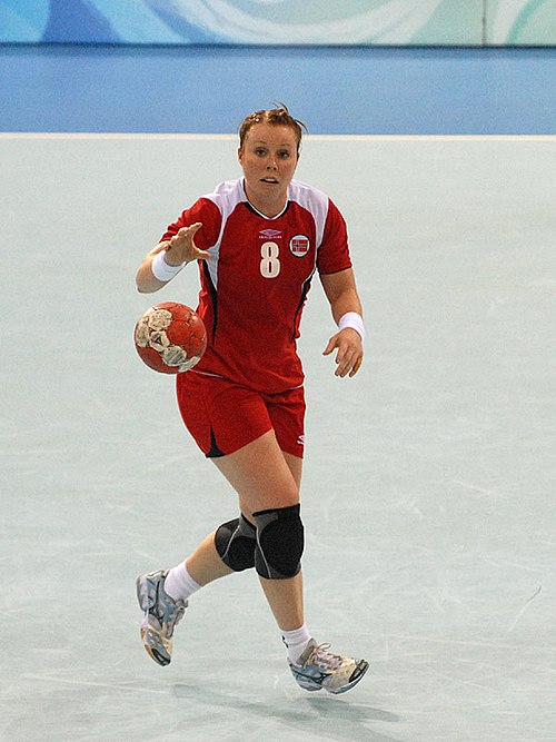 Karoline Dyhre Breivang during the match against Romania on 17 August