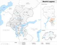 Luganum (districtus): situs