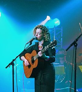 Kate Rusby on stage. Kate Rusby live.jpg