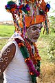 * Nomination A rathwa tribe in folk costume during kavant fair 2019 --Vijay Barot 16:09, 13 February 2021 (UTC) * Promotion  Support It would be nice if there were more light on his face and it was a bit sharper, but interesting and good enough for me. -- Ikan Kekek 19:26, 13 February 2021 (UTC)
