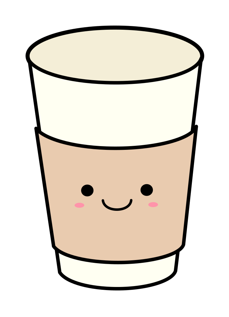 Download File Kawaii Paper Coffee Cup Clip Art Svg Wikimedia Commons