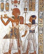 Ramesses III and Khaemwaset Khaemwaset and RamsesIII.jpg