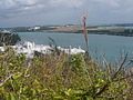 Looking across Ferry Reach towards St. David's. The house in the foreground was originally the home of Vincent Astor, who sold it after the US Army built the Kindley air field, with the glideslope of the main runway passing directly over his roof.