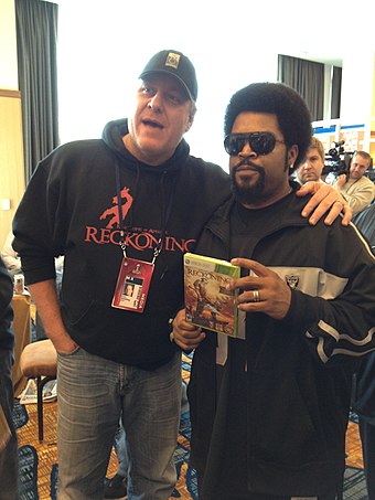 Schilling and Ice Cube promoting Kingdoms of Amalur: Reckoning