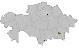 Distretto di Köksu – Localizzazione