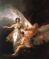 La Verdad, la Historia y el Tiempo by Francisco de Goya (1797-1800).