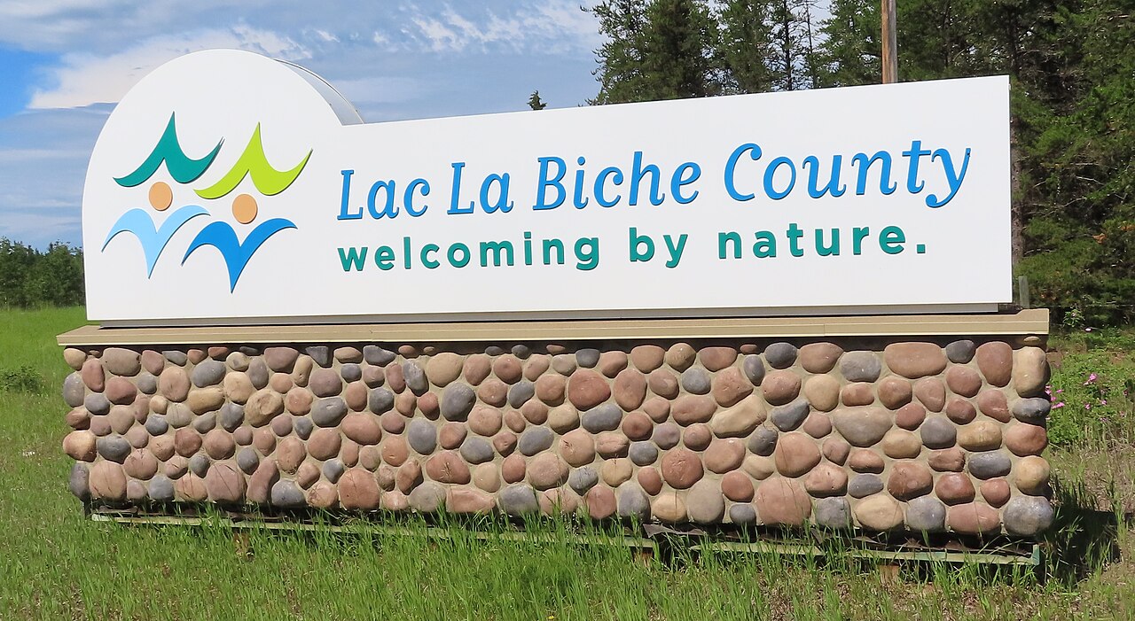 Lac la Biche County AB sign