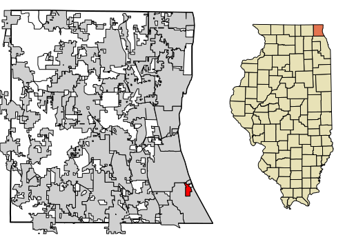 Location in Lake County, Illinois