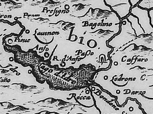 Mappa del lago del XIV secolo