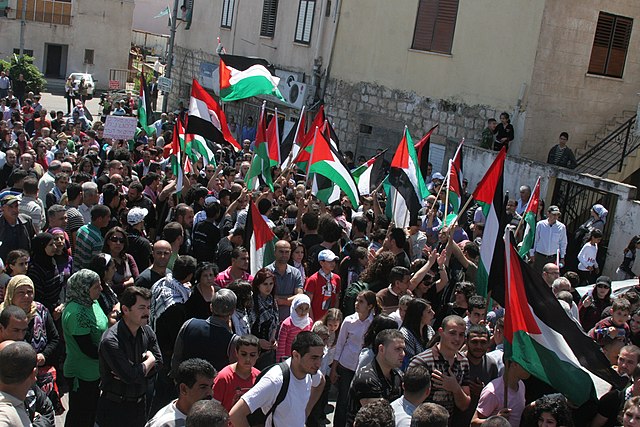 Israeli Arabs at a Land Day rally in Sakhnin, 30 March 2010