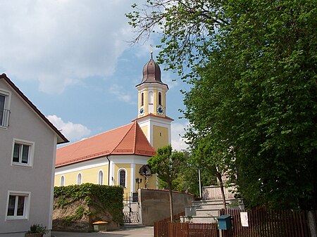 Langquaid Mitterschneidhart 13 Kirche Sankt Martin