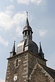 L'église Saint-Pierre de Lanouée : le clocher.