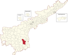 Legislative Assembly constituencies of Andhra Pradesh (122-Venkatagiri highlighted).png