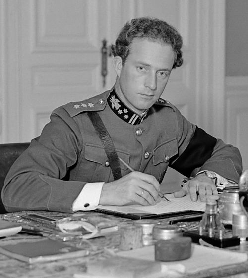 The break between Pierlot and King Leopold III (pictured) during the fighting in Belgium created a political crisis and lasting personal animosity.