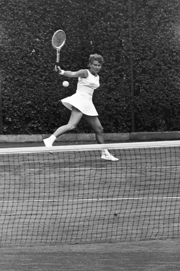 Lesley Turner at the 1964 Dutch Open in Hilversum.