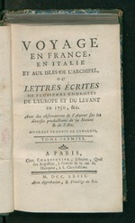 Thumbnail for Letters from several parts of Europe and the East