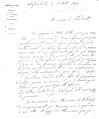 Öğretmen Munsch'tan mektubun başlangıcının kopyası