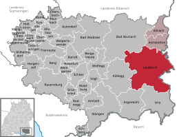 Leutkirch im Allgäu - Localizazion