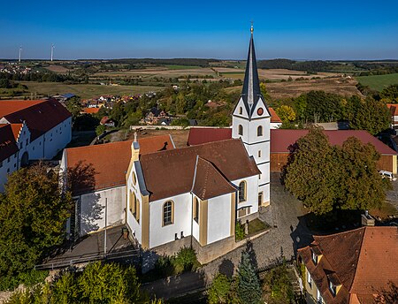 Lisberg Kirche Luftaufnahme 20211009 RM 160221
