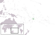 Карта, показывающая месторасположение Самоа