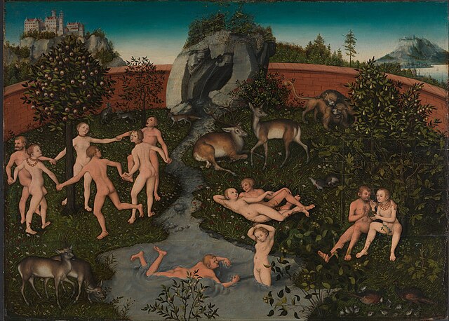 The Golden Age (c. 1530) by Lucas Cranach the Elder