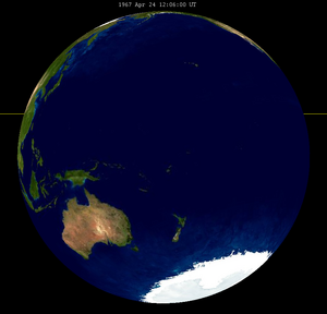 Lunar eclipse from moon-1967Apr24.png