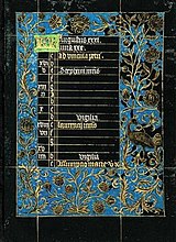 Folio 9r: Calendar: August