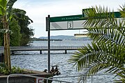 English: The Island of Mainau. A pier. Deutsch: Die Insel Mainau. Eine Anlegestelle.