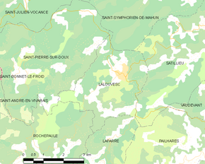 Poziția localității Lalouvesc