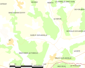 Poziția localității Elbeuf-sur-Andelle