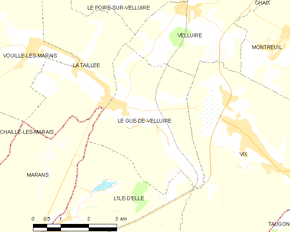 Poziția localității Le Gué-de-Velluire