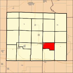 Map highlighting Grover Township, Wayne County, Illinois.svg