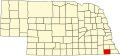 State map highlighting Pawnee County