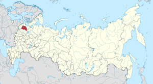 Новгородская область на карте