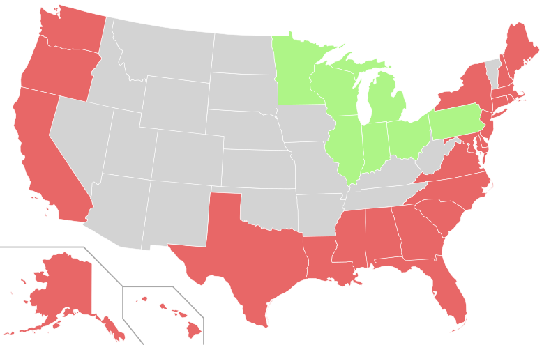 File:Map of USA highlighting coastal states.svg