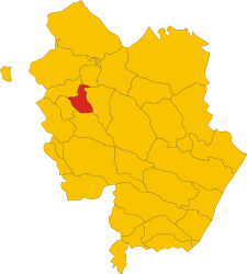 マテーラ県におけるコムーネの領域