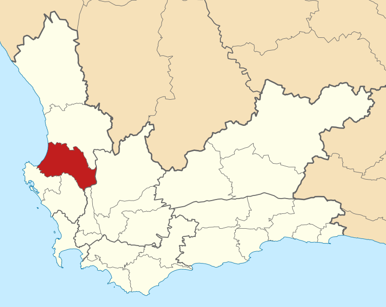 File:Map of the Western Cape with Bergrivier highlighted (2011).svg