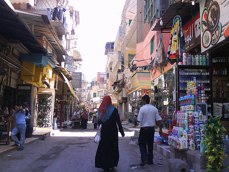 File:Market street in Damietta.JPG