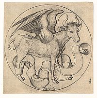 Martin Schongauer - Der Stier des Lukas (L 74).jpg