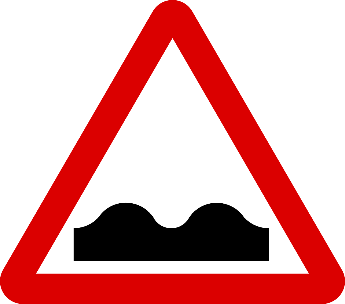 File:Mauritius Road Signs - Warning Sign - Uneven road.svg ...