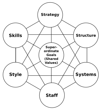 Visual representation of the model McKinsey 7S framework.svg