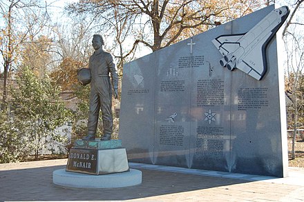 Dr. Ronald E. McNair memorial in his hometown, Lake City, South Carolina