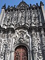 Main facade of the Sagrario Metropolitano (Metropolitan Cathedral of Mexico City)