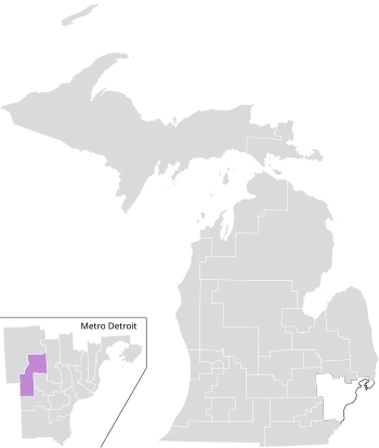 Michigan Senate District 13 (2022).svg