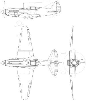 Mikoyan-Gurevich MiG-3 3-view.svg