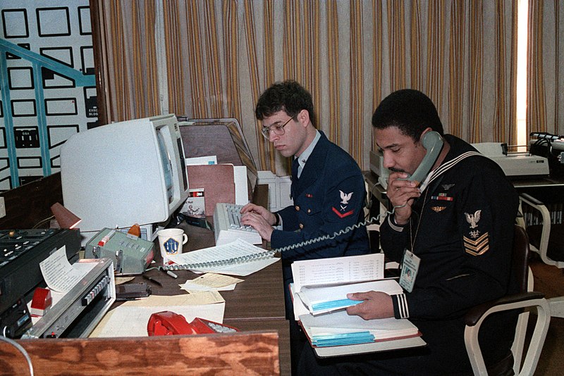 File:Military personnel work in the Armed Forces Inaugural Operations Control Center on Inauguration Day - DPLA - a1c6479ad3ac63c90613340f13536fc9.jpeg