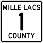 Mille Lacs County 1 MN.svg