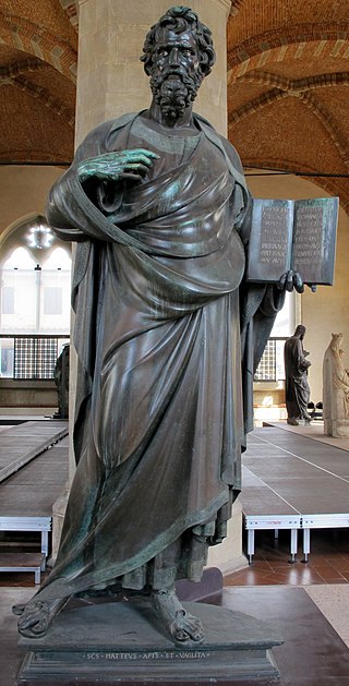 <span class="mw-page-title-main">Saint Matthew (Ghiberti)</span> Sculpture by Lorenzo Ghiberti