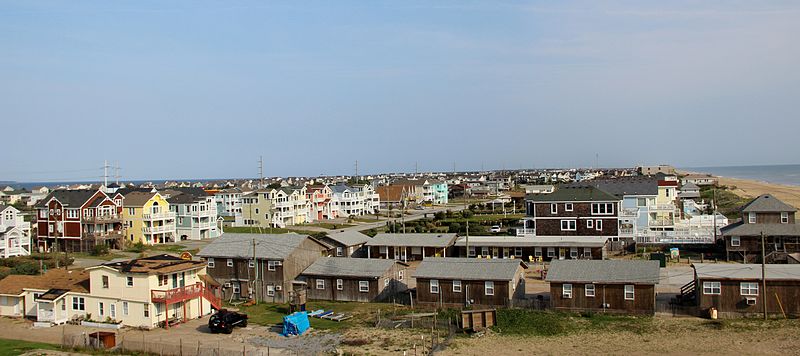 Beach houses along the Atlantic Ocean in Nags Head